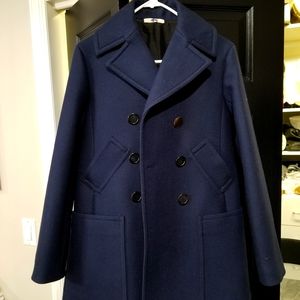 Navy Celine Wool Coat